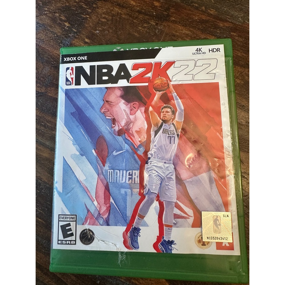 NBA 2K22 Xbox One Video Game Luka Doncic Cover 4K Ultra HD HDR 2021 2K Sports